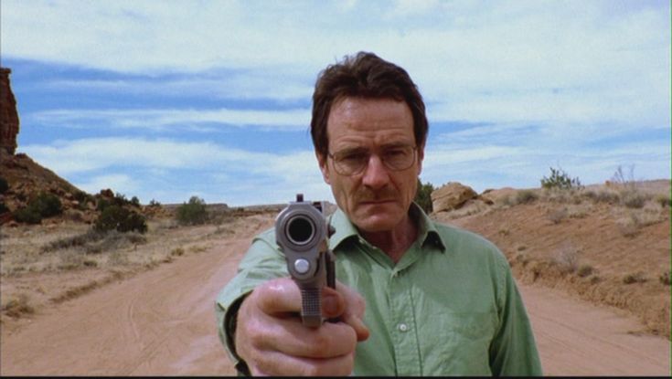 walter white com uma arma